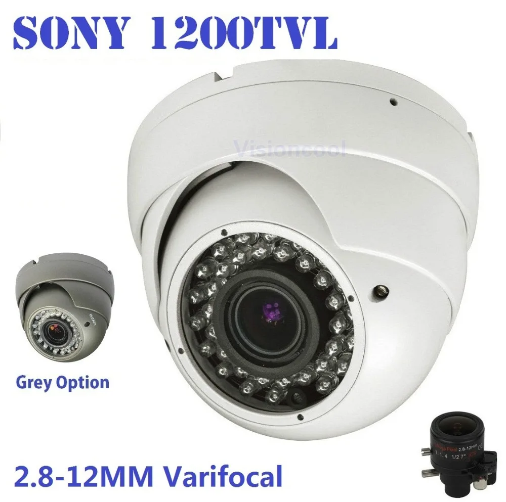Новый! 1200TVL кмоп-камера Sony видеонаблюдения варифокальный открытый купольная