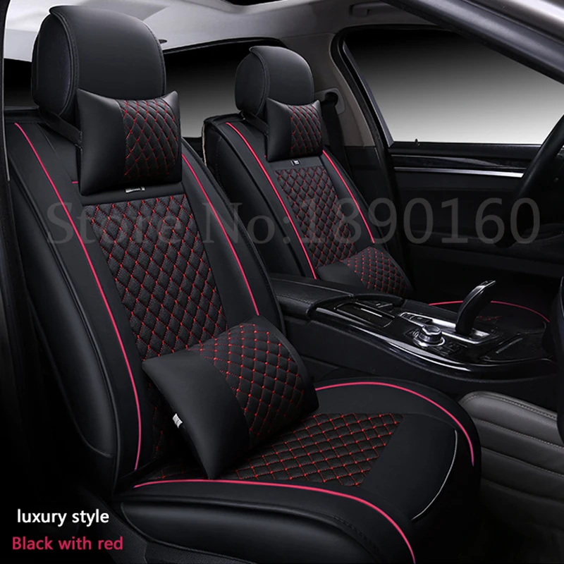 QUALITY VINYL ALL OVER SEAT FOR BMW E36 RED//BLACK LEATHER CAR FRONT SEAT COVERS