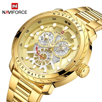 

New NAVIFORCE Mens Watches Luxury Fashion Casual Watch Men Quartz Clock Army Military Male Waterproof Watch Relogio Masculino