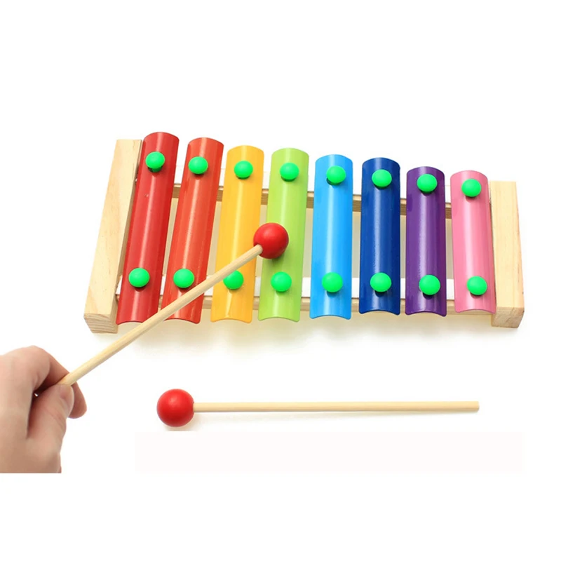 

Wooden Colorful Xylophone Toys for Children Kid Musical Educational Toys Xylophone Wisdom 8 Notes Music Instrument Christmas