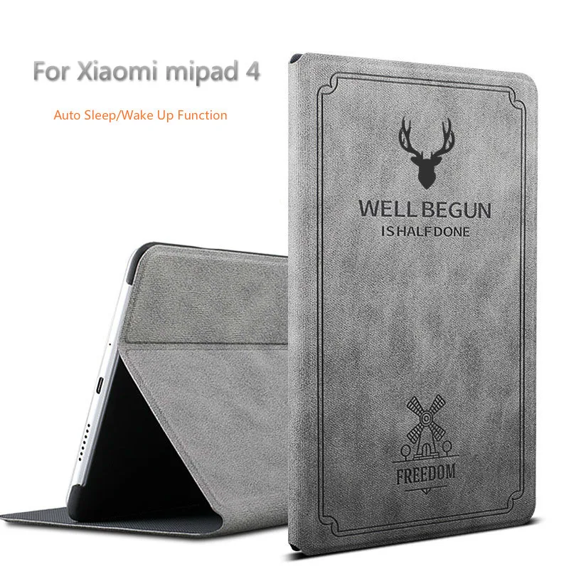 

Slim Case Smart Cartoon PU Leather Case for Xiaomi MiPad 4 8.0 inch Tablet Funda Cover for Mi Pad 4 With Auto Sleep/Wake Up