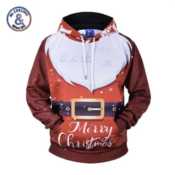 

Mr.1991INC Merry Christmas 2019 Men Women 3D Hoodies Sweatshirts Funny Printed Hooded Hip Hop Casual Pullover Streetwear
