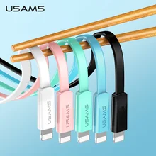 USAMS USB кабель для быстрой зарядки мобильного телефона для iPhone XS XR 2A зарядный кабель для синхронизации данных для iPhone 8 iPad кабель для iOS 12