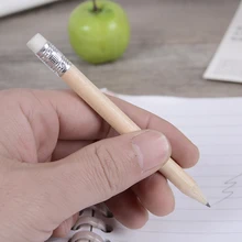 200 шт./лот 10 см короткие ластик карандаши стержни древесины бревна студенческий карандаш-Сделано рекламных мероприятий