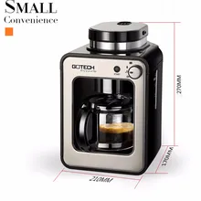 580 мл емкость 600 Вт мощная полностью автоматическая кофемашина домашняя бизнес новое поколение Интеллектуальная Индукционная кофемолка