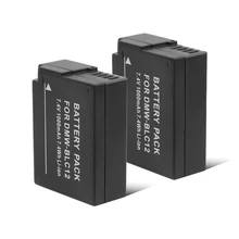 2 шт. DMW-BLC12 ДМВ BLC12 DMWBLC12 Li-Ion Батарея для цифрового фотоаппарата Panasonic DMW-BLC12E DMW-BLC12PP FZ200 FZ1000 DMC-G5 G6 GH2 G85 GX8 FZ300