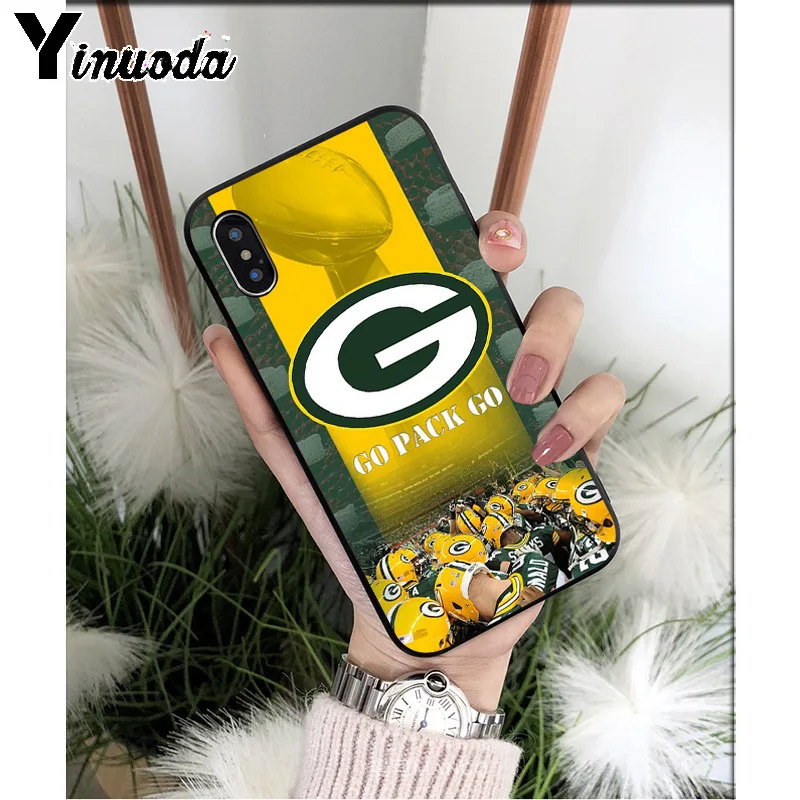 Yinuoda Green Bay Packers Мягкий силиконовый чехол для телефона из ТПУ для Apple iPhone 8 7 6 6S Plus X XS MAX 5 5S SE XR мобильных телефонов - Цвет: A12