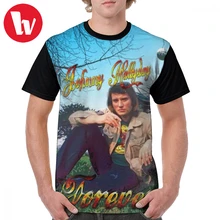 Футболка с изображением Джони Халлидей, футболка с принтом, футболка с коротким рукавом, Классическая мужская футболка