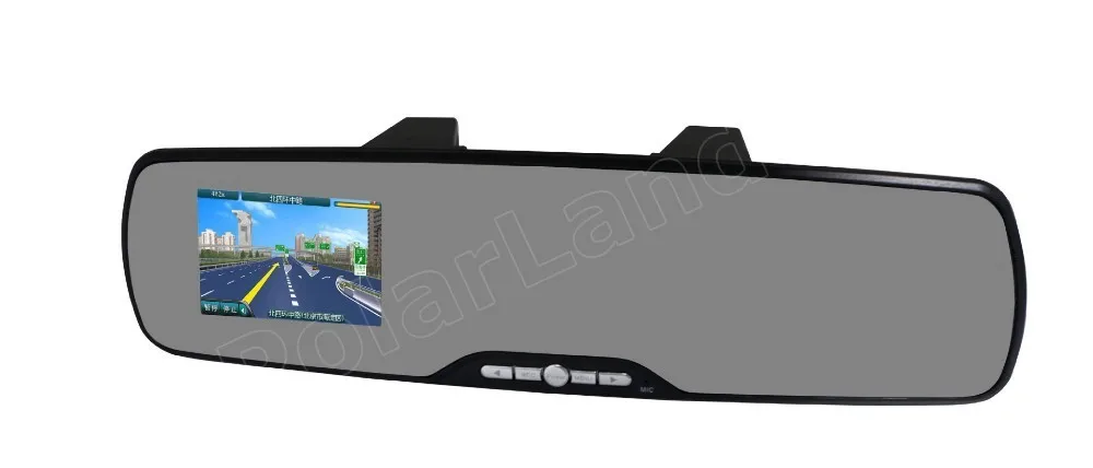 2,7 pulgadas HD espejo de revisión de coche grabadora de vídeo Digital 120 grados gran angular visión nocturna detección de movimiento coche DVR - 2