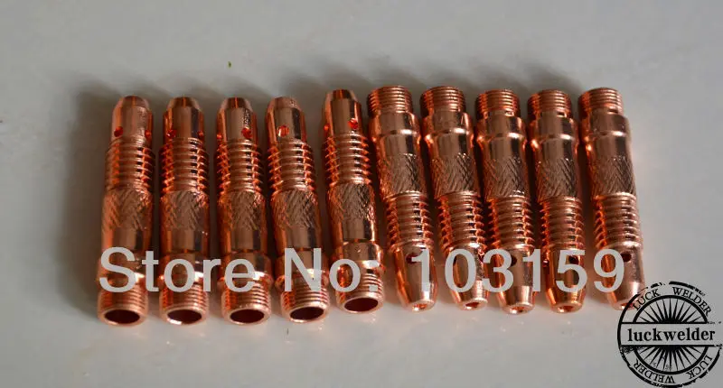 

10pcs 3/32" 2.4mm Collet Body Connector For WP17 18 26 TIG Welding Torch Series