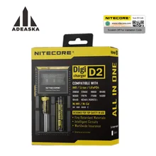 Nitecore d4 d2 i4 i2 carregador, carregador inteligente lcd, circuitos globais, verzega, íon 18650, 14500, 16340, 26650, carregador