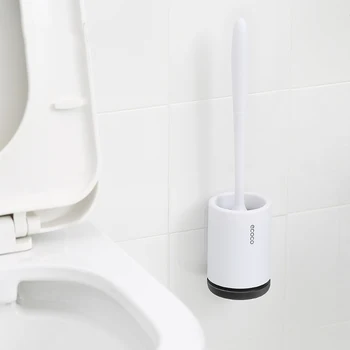 

Creative Toilet Brush Head Holder Toilet Soft Fur Brush Cleaning Brush Toilet Accessories Wall Mounted Cleaning Tool Holder Hand