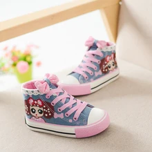 YEESHOW Весенняя парусиновая обувь для девочек носимых Шнуровка с бантиком обувь для детей дышащие детская обувь \ Сникеры для девочек Chaussure Enfant