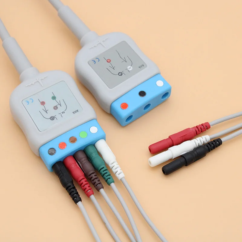 6P к DIN 3/5 приводит ECG EKG кабель багажника и leadwire для