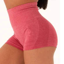 Женские летние спортивные шорты, бесшовные шорты для йоги, высокая талия, пуш-ап, шорты для спортзала, женские шорты для бега, пляжные шорты, спортивная одежда для активного отдыха