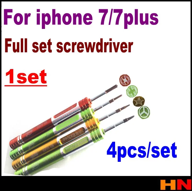 1 комплект 6 шт. для Iphone 4 4s 5 5S 6 6s 7 7P 8 8p Plus Полный Набор отверток Y Tech отвертка Специальный для i-Watch ремонт ручного инструмента - Цвет: i7 7P full set 4pcs