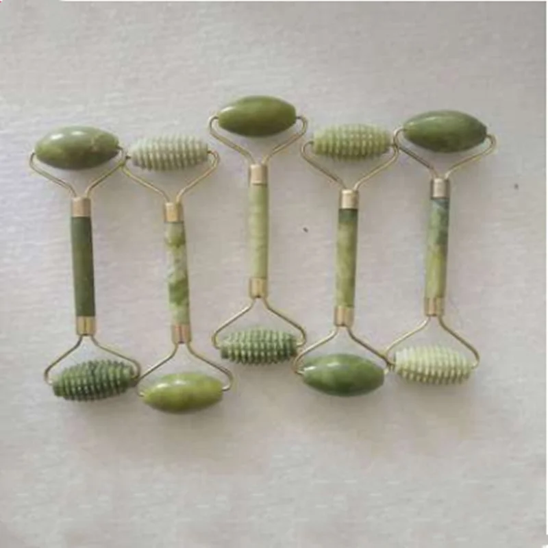 

1PC Natural Double Head Facial Beauty Massage Tool Jade Roller Face Thin Massager Relaxation Tool Face Massager Jade Roller