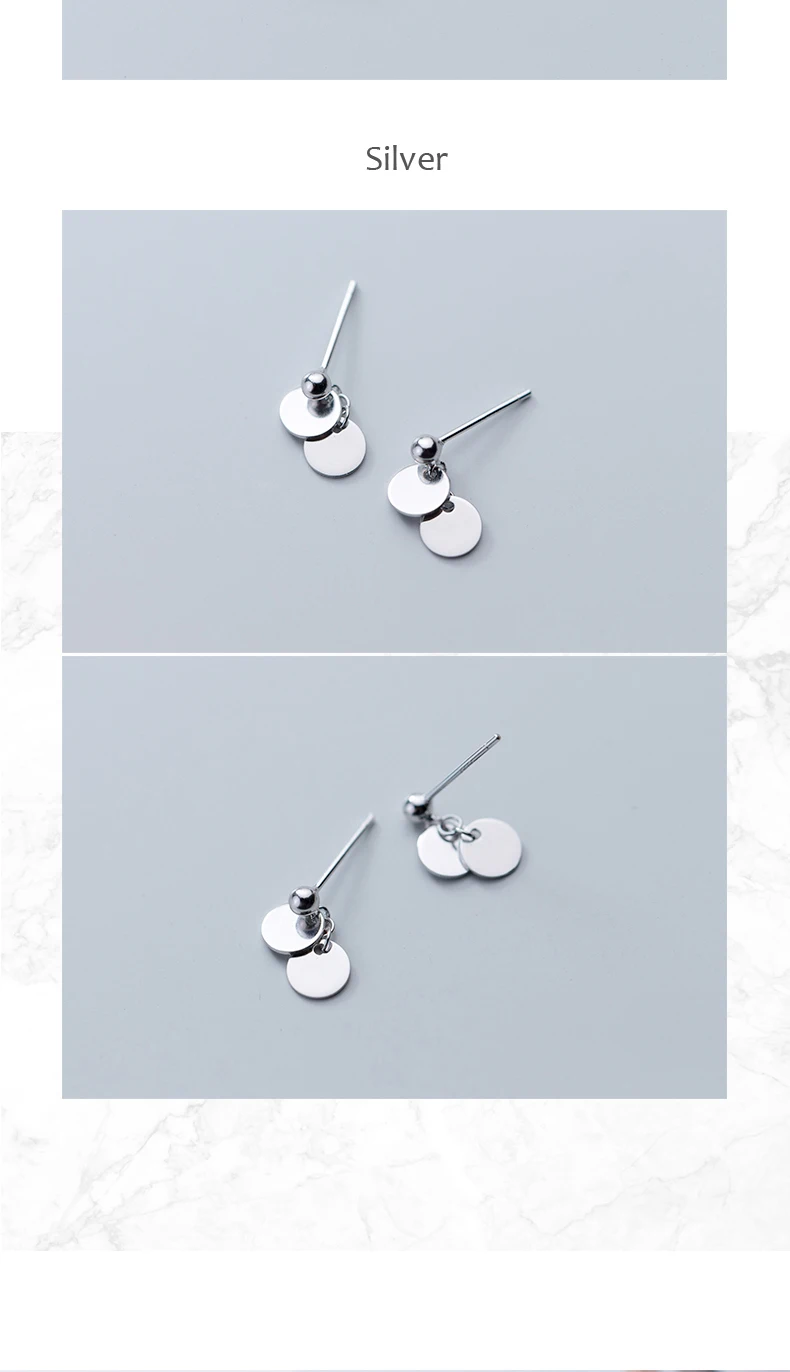 Аутентичные 925 пробы серебряные круглые ломтики вафельные серьги-гвоздики для женщин Простые антиаллергенные серьги индивидуальный Рождественский подарок для девочек