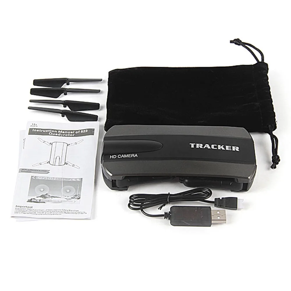 JXD 523 523W RC Дрон трекер складной мини с Wi Fi FPV HD камера высота удержания селфи