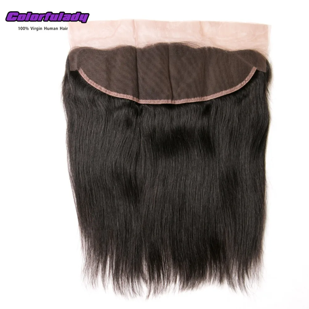

13x4 ear to ear lace frontal closure Peruvian virgin hair 7A with baby hair straight 360 lace frontal