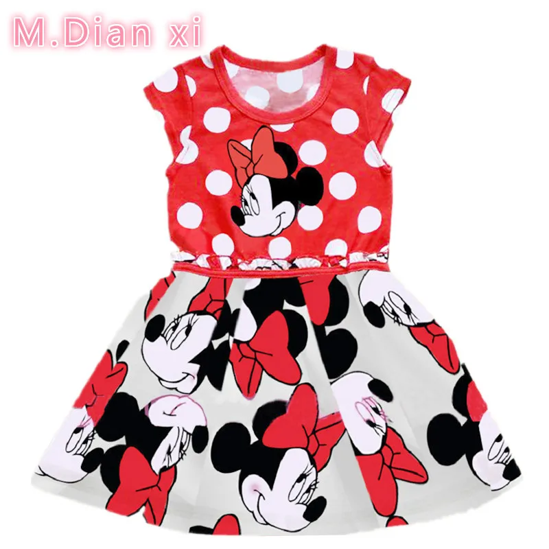 

Birthday Dress 2018 New Summer Baby Cotton Cartoon Fashion Children's Clothing Kids Princess Dresses Casual Clothes