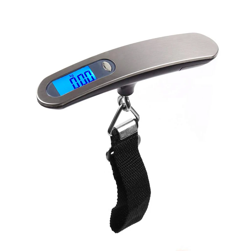 

Digital Luggage Scale 50kg x 10g Portable Electronic Scale Weight Balance suitcase Travel Hanging Steelyard Hook scale