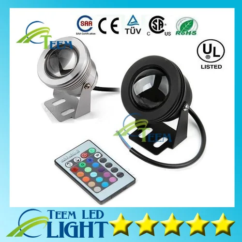 IP67 10 Вт RGB прожектор Подводный СВЕТОДИОДНЫЙ прожекторы плавательный бассейн