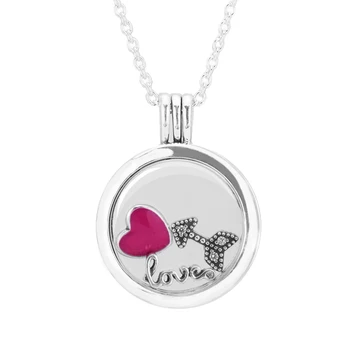 

Memory Pendant Necklace 925 Sterling Silver Love Feelings Petites Pack Floating Locket Necklaces Women DIY Jewelry Accessories