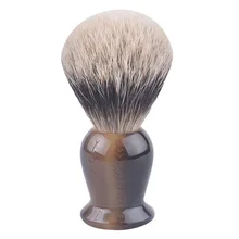 CSB Для мужчин 2 группы волос барсука и искусственная бык рогом Смола Ручка помазок HMW барсук помазок