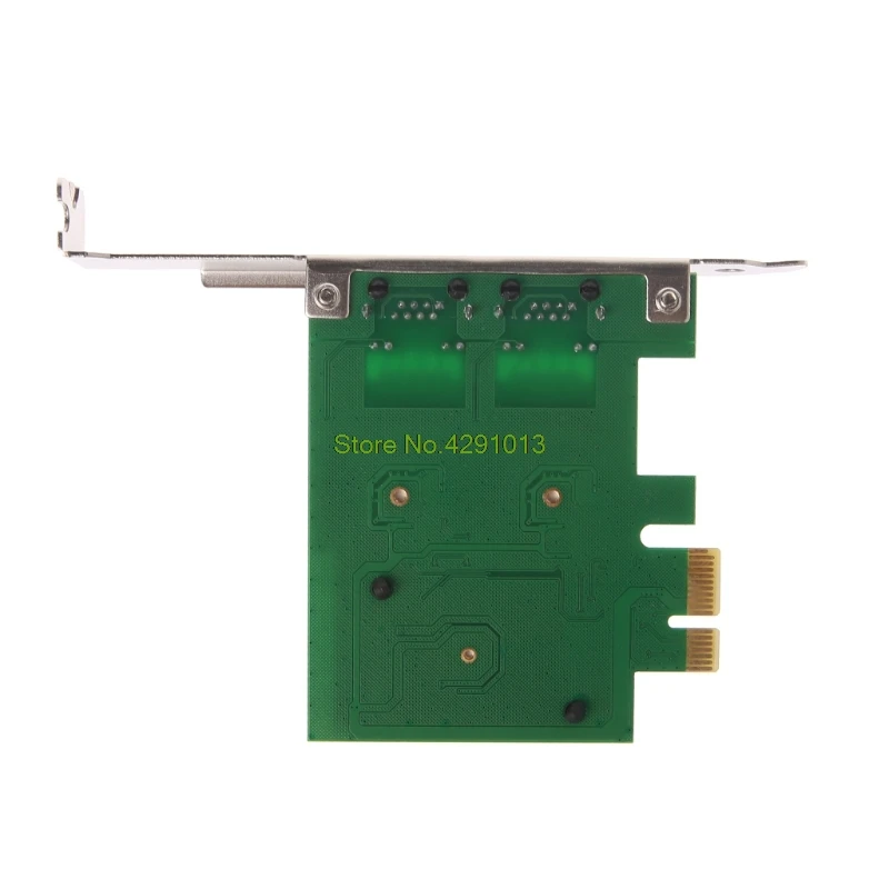 2020 Новый двухпортовый сетевой адаптер PCI E X1 Gigabit Ethernet 10/100/1000 Мбит/с|Сетевые карты| |