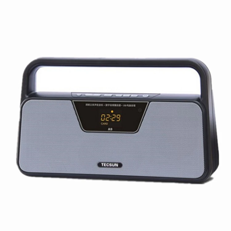 Оригинальный FM радиоприемник TECSUN A9 светодиодный цифровой дисплей mp3 плеер