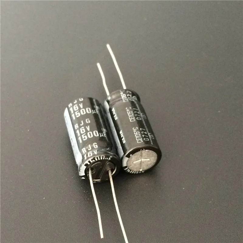 100pcs 1500uF 16V ELNA RJG series 10x20mm 16V1500uF Audio grade