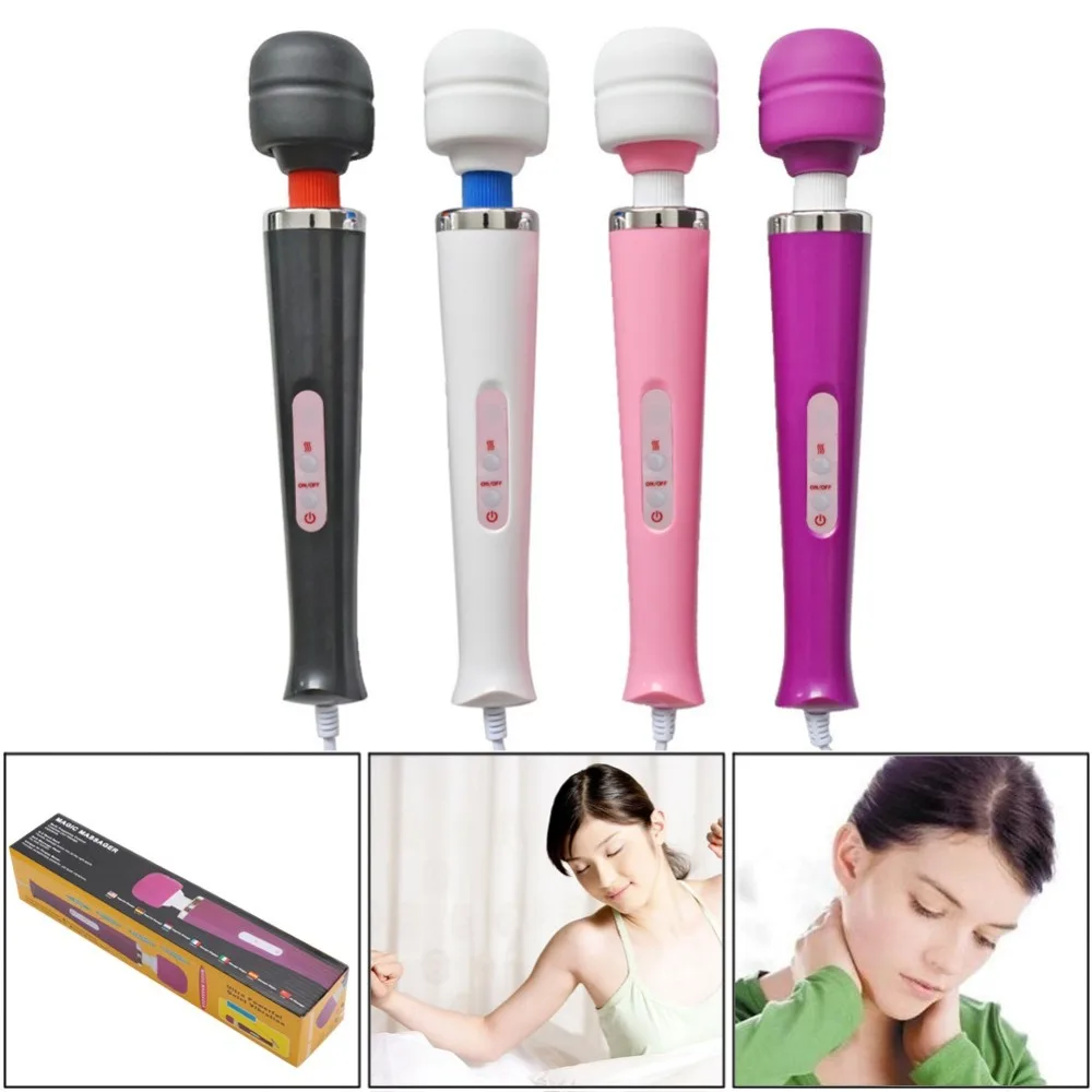 Koop 10 Speed Magic Wand Motor Massager Voet Hoofd Full Body Power Massage Vibrator EU Plug US Plug