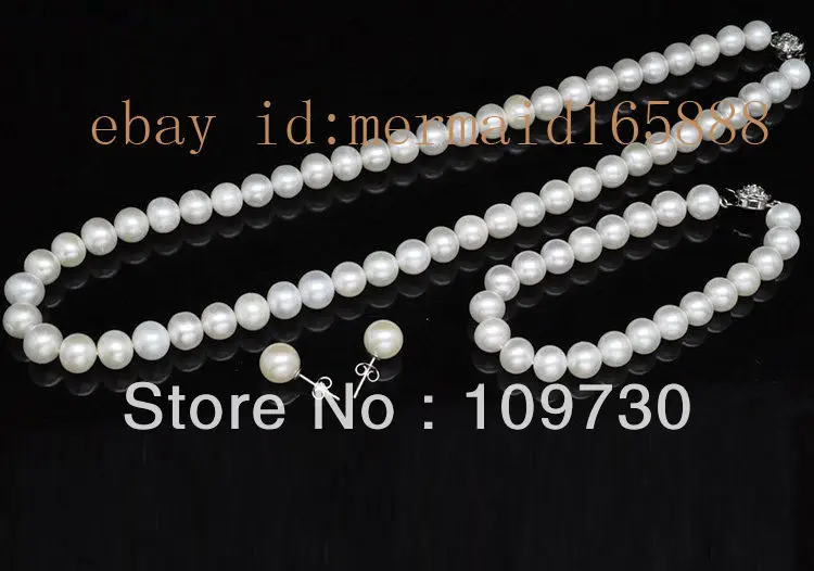 

Jewelry 00346 AAA 8-9mm White Akoya Cultured Pearl Necklace/Bracelets/Earrings 17"7.5", (A0423)