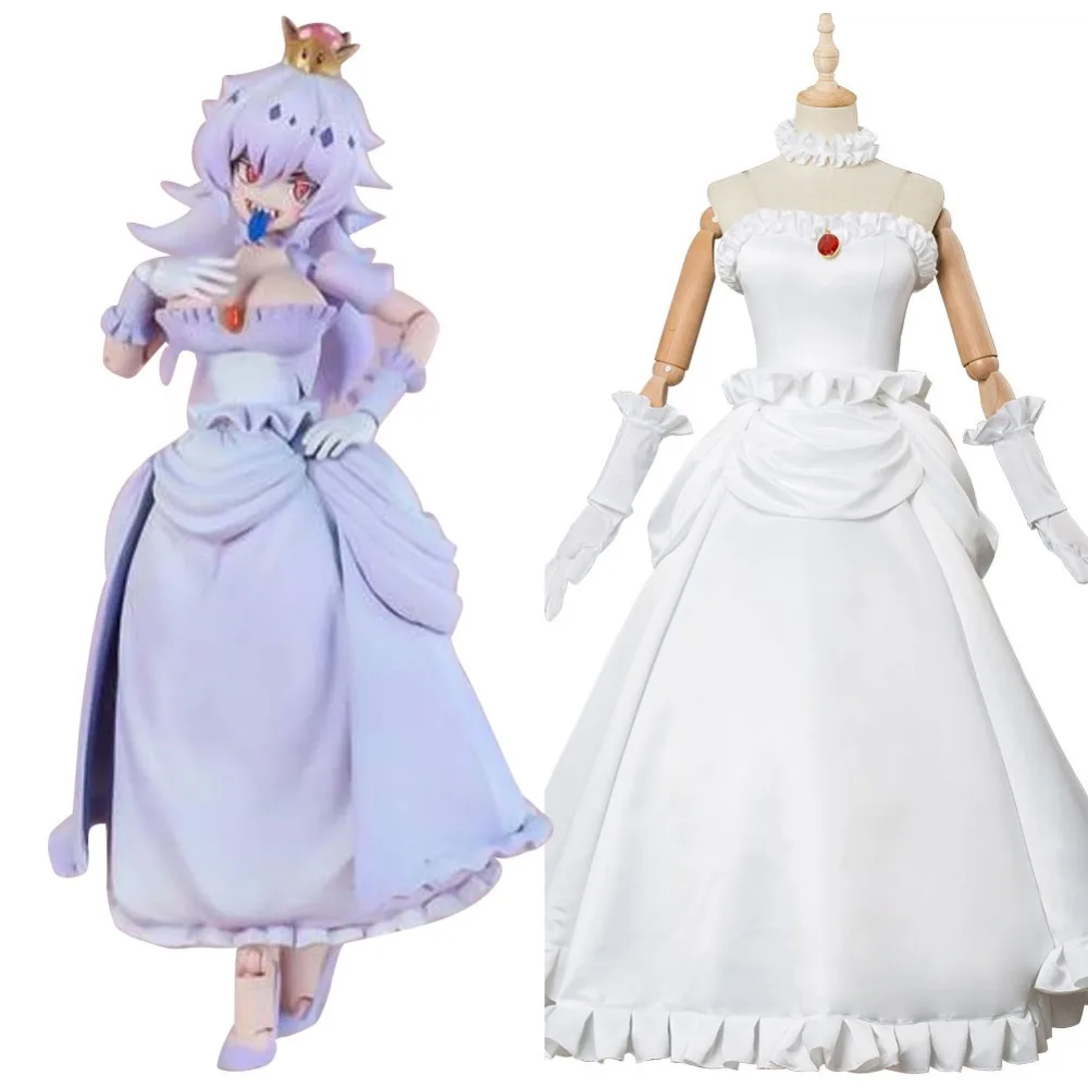 

Super Mario Cosplay Odyssey Boosette King Boo Cosplay Costume Human Dress Halloween Carnival Cosplay Costumes