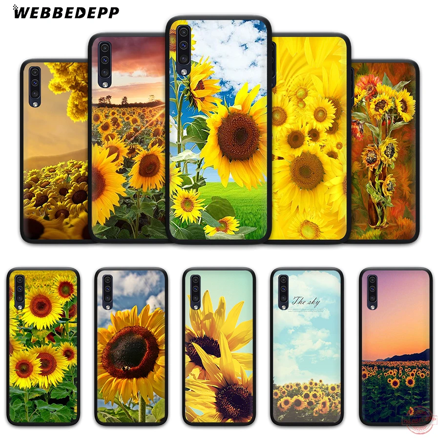 WEBBEDEPP подсолнечника летнее мягкий чехол для телефона с изображением цветов Samsung