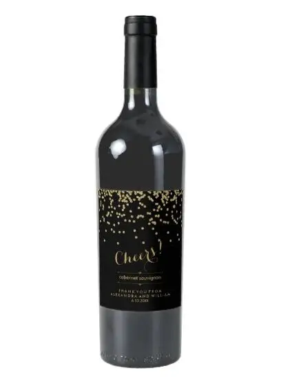 맞춤형 웨딩 와인 병 라벨, 맞춤형 와인 라벨 신부 샤워, 맞춤형 들러리 와인 선물 스티커