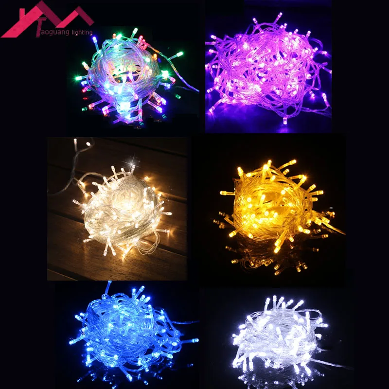

100 200 10M 20M LED String Colorful Holiday Lights Wedding Christmas Desk Decoration Home Living Room Graden Party Decor Light