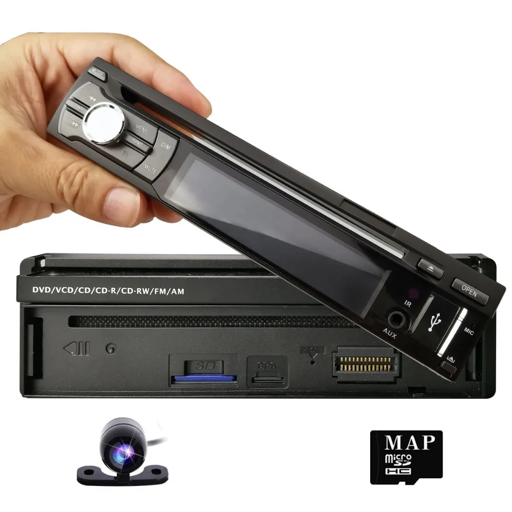 Best NEW 1 Din Car DVD GPS Navigation player to Old car models Radio Music Bluetooth Rear View Camera SD USB For Auto radio 1din gps 2