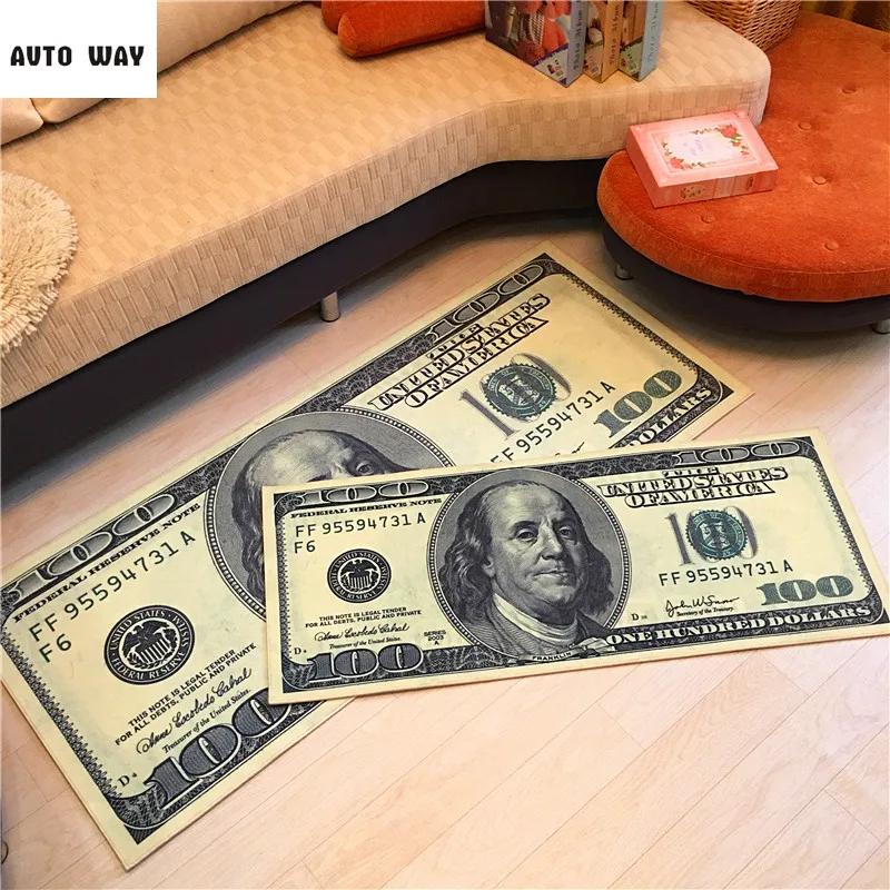 Creative Dollar Carpet custom made Clubhouse Cafe mat Bedside mats money pattern rug Non-slip floor mats free shipping Creative Dollar Carpet custom made Clubhouse Cafe mat Bedside mats money pattern rug Non-slip floor mats free shipping