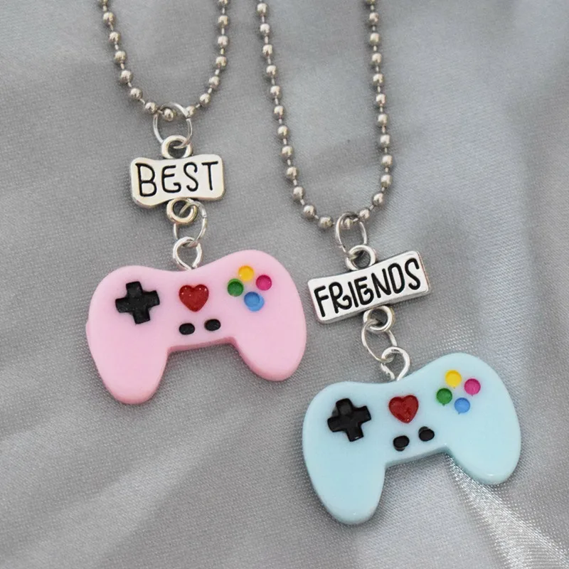 Подвеска в виде игровой консоли BFF 2 для детей украшение из смолы розового и