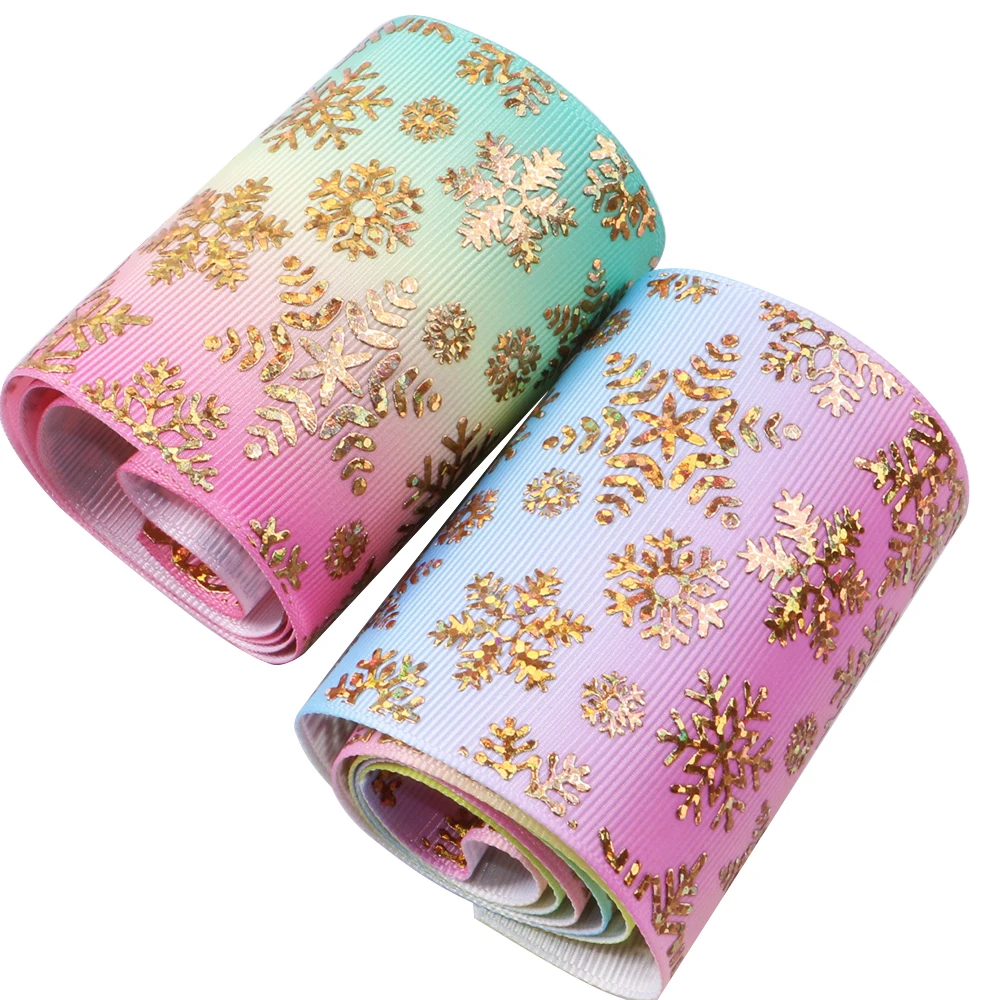 

David accessories 3"75mm Christmas polyester grosgrain tape ribbon 10yds,DIY handmade materials,wedding gift wrapping,10Yc4259