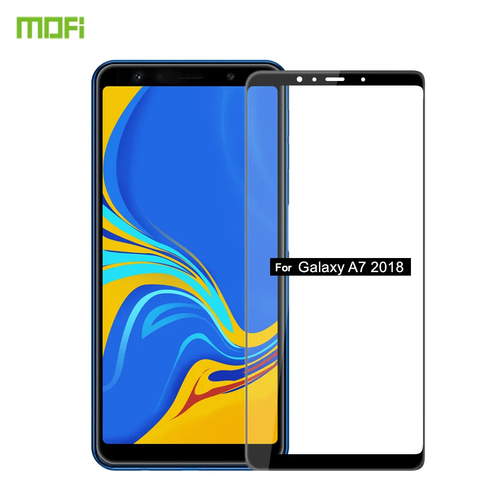 For Samsung Galaxy A7 2018 Tempered Glass 6.0 inch MOFi 3D for Screen Protector | Мобильные телефоны и аксессуары