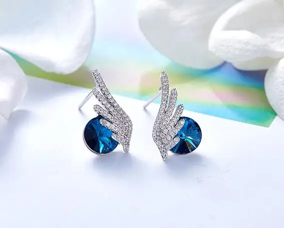 

UXN123 925silver Wedding Eardrop For Women Simulated Jewelry Engagement Eardrop Accessories