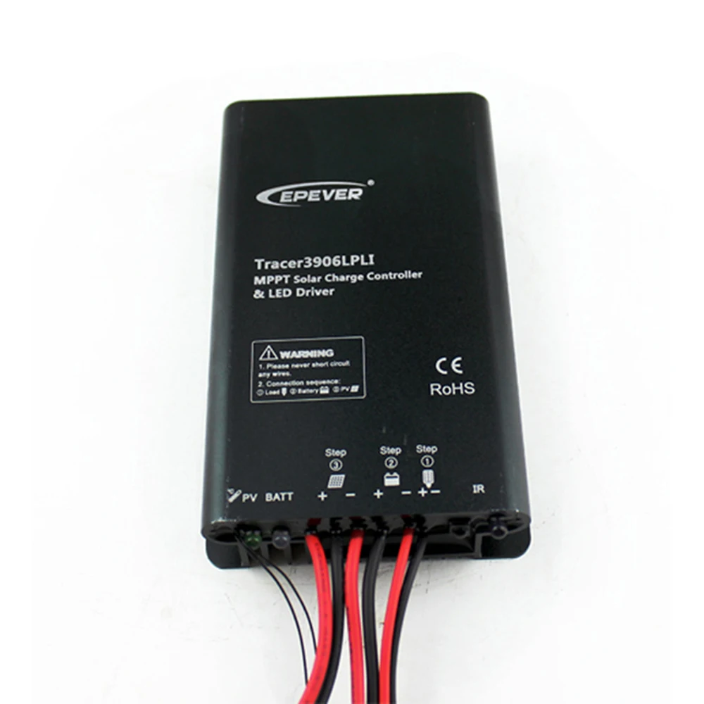 

EPSOLAR Tracer3906LPLI 15A 12V 24V Lithium Battery MPPT Solar Charge Controller with constant current LED Driver IP68 controller