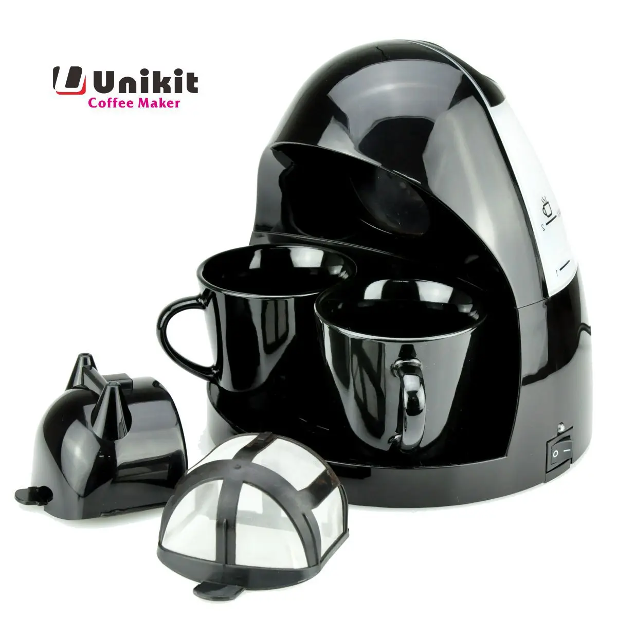 

WUXEY C001 Fully-Automatic Lovers Coffee Machine 220V 2 Cups Drip Coffee Maker American Coffe Machines