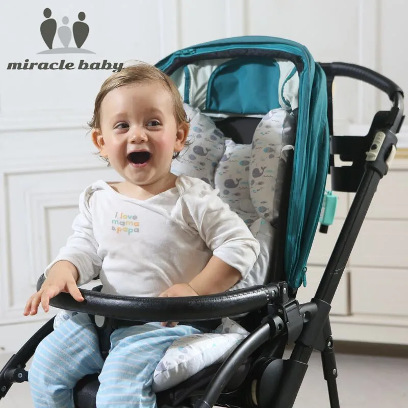 

Fashion Printed Stroller Cushion Seat Cover Baby Diaper Pad Seat Pad Cotton Baby Stroller Mat Mattress Pram Stroller Accessories