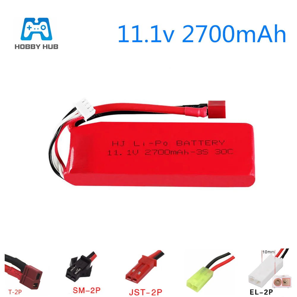 Аккумулятор lipo 11 1 В 2700 мАч 30c для маховика FT012 радиоуправляемая лодка скоростная