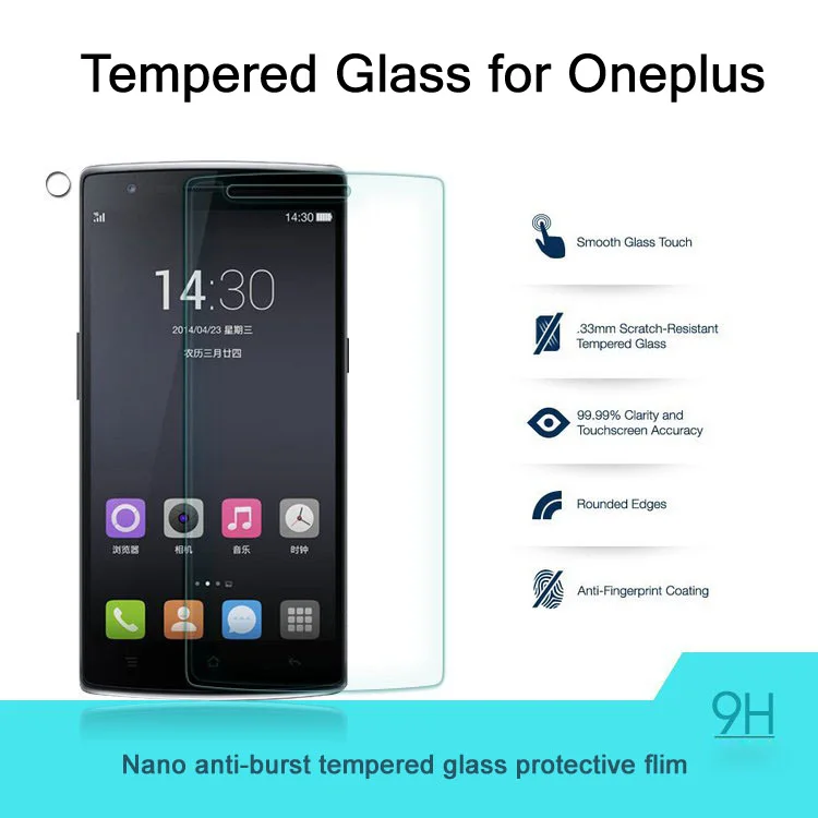 

9H 2.5D Ultra Thin Tempered Glass For Oneplus X 1 2 3 Premium Screen Protector For One Plus X One Two Three Phone Film