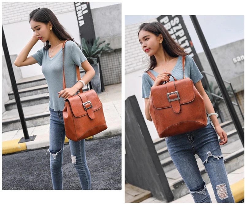 Nevenka Luxury Backpack Women Leather Backpacks Female Fashion Bags for Women 201904